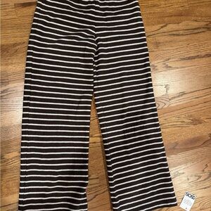 ASOS Women's Bown and White Striped Casual Pants